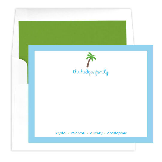 Palm Tree Flat Note Cards